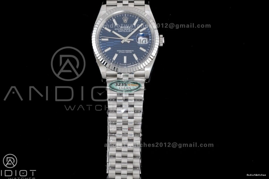 Blue 565 Dial on Bracelet 126234 1:1 Steel 904L 36 Edition DateJust Clean Texted SH TechFriendly Jubilee Best 0407